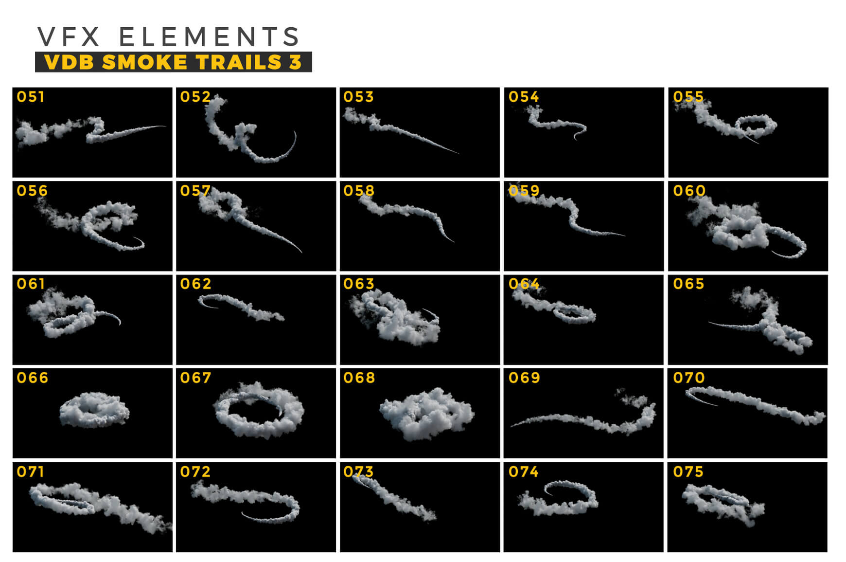 VFX Elements Smoke Trails 3 Thumbs